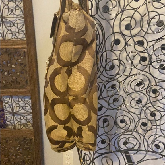 Coach poppy gold tote bag - Coach purse - Picture 5 of 16
